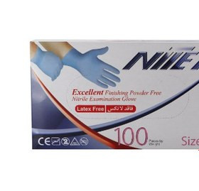 دستکش معاینه نیتریل بدون پودر حریر مدل نیتکس