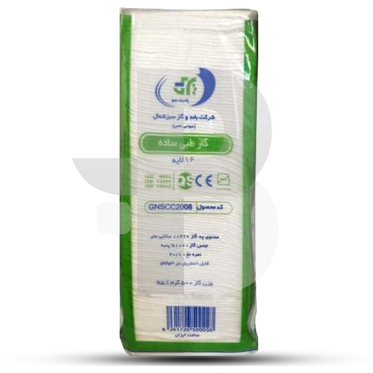گاز طبی غیر استریل 16لایه پادینه نخ دار